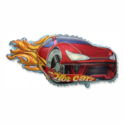 Hot Cars - kb. 75x40cm-es fólia léggömb